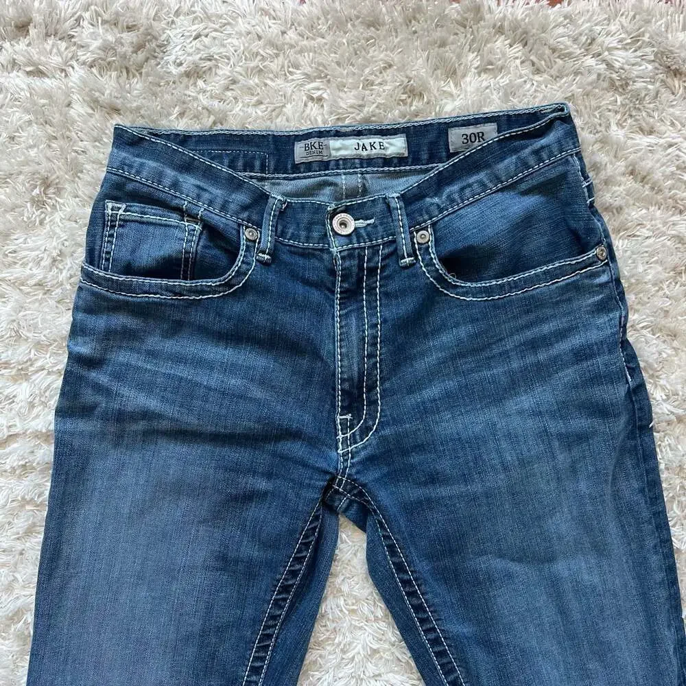 BKE Jake Men's Straight Leg Medium Wash Jeans Size 30R